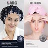 SARG Premium Double Layer Shower Cap for Women with Unique