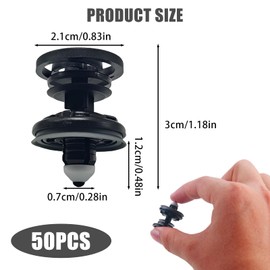 50 Pieces Door Panel Mounting Clips, Replacement Clips for VW T5, 7L6868243 Brackets, Mounting Clips for A1, A4, A5, A6, Golf 5 6 7