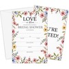 GOLRMC Love in Bloom Bridal Shower Invitations, Spring Wildflower Floral