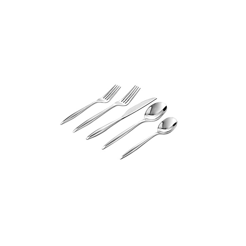Godinger Flatware Set Cutlery, 4 Each Dinner Fork, Dinner Knife,