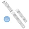 BARTON WATCH BANDS, 21mm White - Tropical-Style Watch Bands -