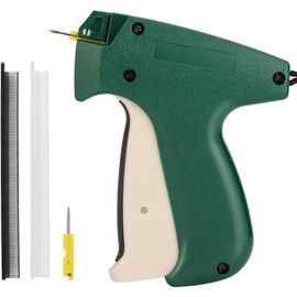 FLEXARO Stitch Gun for Clothes, 1600 Black & 1600 White Fasteners with 2 Needles, Quilting Stitch Tag Gun Hemming Sewing Tool, Quick Clothing Fixer, Tagging Gun Kit