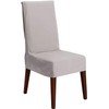 SureFit Duck Cotton Solid Dining Chair Slipcover (Gray Color) -