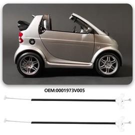 EMSea 2pcs Exterior Door Handle Cable Car Door Handle Release Cable Replacement Part 0001973V005 Compatible with Smart 450 Fortwo Coupe 450 1998-2007