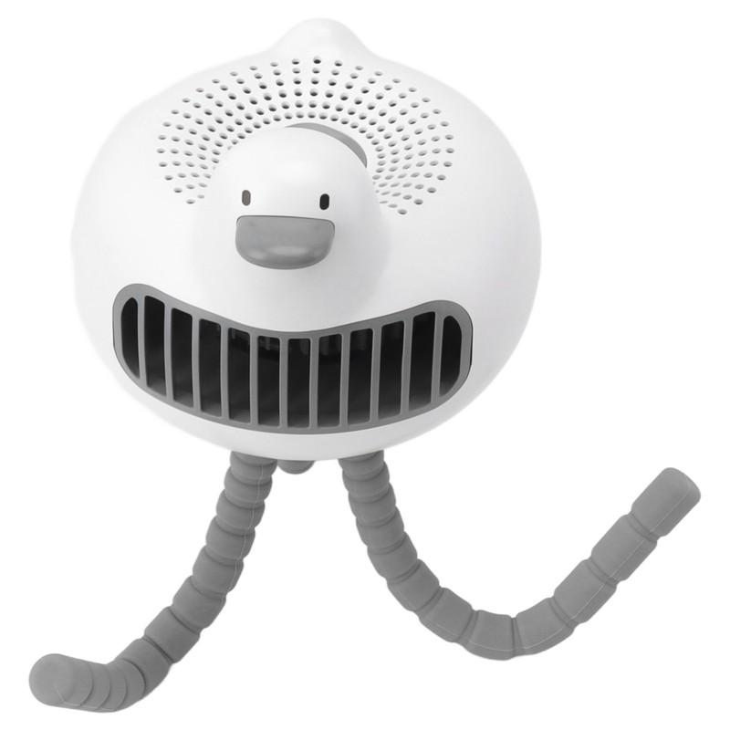 Portable Stroller Fan Low Noise Duck Shape Cute 2 Power