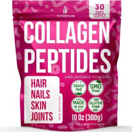Multi Collagen Peptides Powder Hydrolyzed Protein Unflavored Supplement for Skin Hair Nails Joint Support Collagen Powder for Women 150g