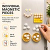 Realistic 3D Egg Bun Dumpling Fridge Magnets, Funny Novelty Set
