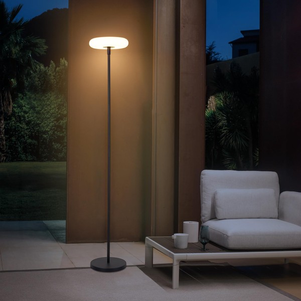 Outdoor Floor Lamp, 100% Solar Powered Floor Lamp for Patio