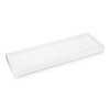 Essentra Home Matte White Luxury Bathroom Vanity Tray, Rectangular Cosmetic