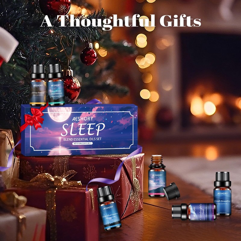 Aeshory Aeshory 6 x 10ml Sleep Essential Oils for Diffusers