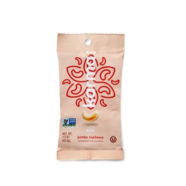 Raw Jumbo Cashews by Karma Nuts, Whole, Vegan, Gluten Free, Low Net Carb, Natural, No Sugar Added, Keto Friendly, Everyday Nut Snack, 1.5 Ounce (12 Snack Packs)