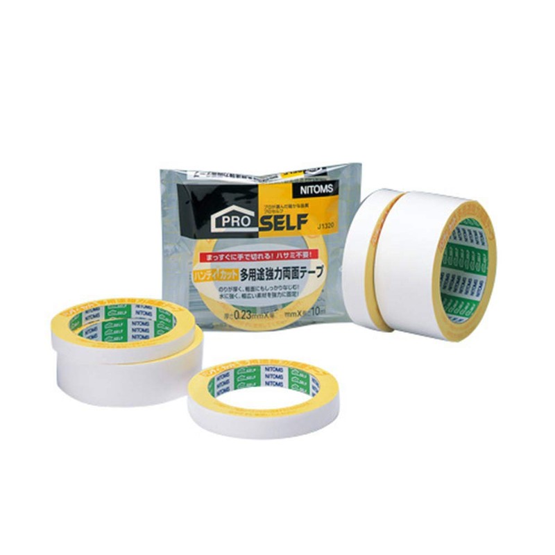 Nitoms J1330 Handy Cut Multi-Purpose Strong Double Sided Tape, 1.2