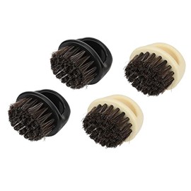 Cepillos Faciales de Barbero - 4 Cepillos con Cerdas s para Estilo de Barba y Bigote para Hombres, Diseño Ergonómico