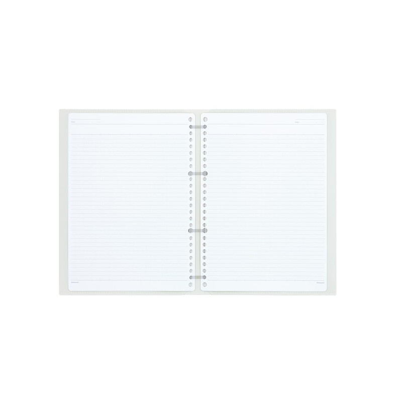 Nakabayashi FLL-B501B-W Logical Flat Binder Notebook, Hula Leaf, B5/10 Count,