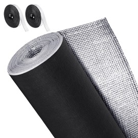 Frienda Rv Window Reflective Insulation Roll 47.2inchx50ft Double Aluminum Foil Heat Bubble Thermal Window Shade Door Cover Blackout for Garage Roof Travel Camper Skylight Shield