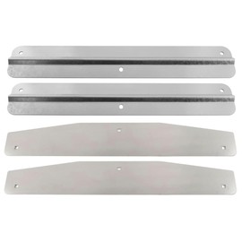 Torque Pair (2) Universal Mud Flap Weights, Semi Truck, 24" x 4" Chrome, 3-Stud Fit, Compatible with 24" Wide Mud Flaps