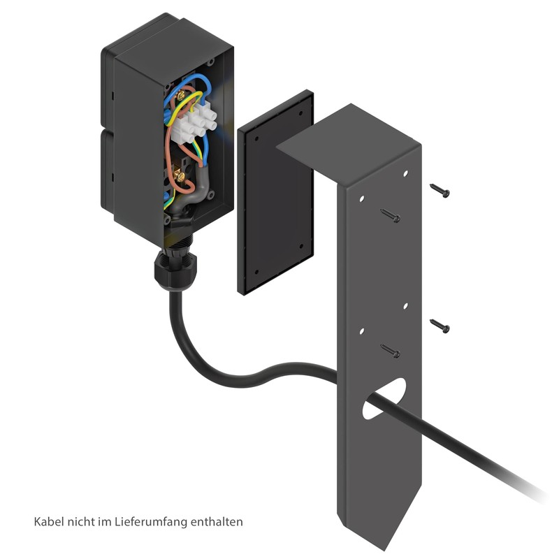 ledscom.de PIWI Garden Socket Column with Ground Spike for Outdoor