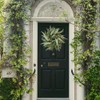 20 Inch Olive Wreath for Front Door, Spring Summer Wreath