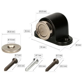 KOTARBAU® Magnetic Door Stop Door Holder for Locking Doors Black