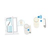 CIYODO 10PCS Wireless Window Door Alarm System Mini Magnetic Security