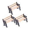 WESIEVYA 3pcs Mini Park Bench Miniature Garden Bench Fairy Garden