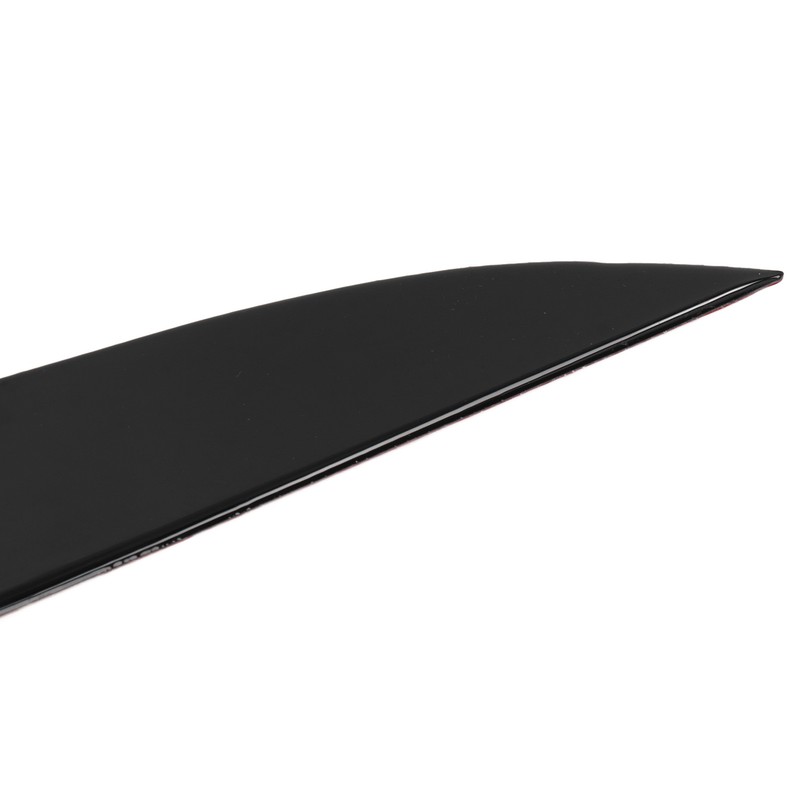 Front Headlight Eyebrow Eye Lid Cover Trim Piano Black Replacement