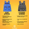 Cuitáxi Traditional Mexican apron for women with pockets beautiful flower