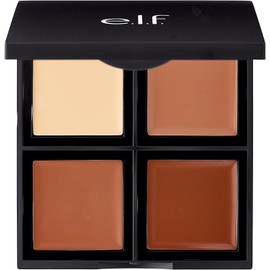 e.l.f. Paleta de contornos de cosméticos, cuatro tonos crema perfectamente contorneados y resaltan tus características.