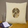 Azeeda 40cm x 40cm 'German Shorthaired Pointer Portrait' Canvas Cushion