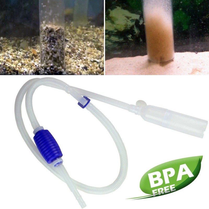 Dependable Industries Aquarium Cleaner Siphon Pump Fish Tank Gravel Sand