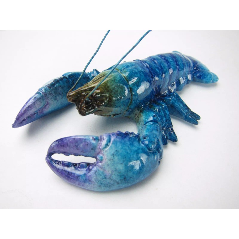 Blue Lobster Magnets for Fridge (2 pcs) Home decor/ Fine
