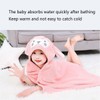 YEBON Kids Hooded Towel Soft Absorbent Bath Towel with Cute