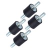 M6 Rubber Mount,4pcs M6 Anti-Vibration Rubber Isolator Mounts Air Compressor