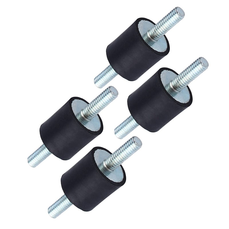 M6 Rubber Mount,4pcs M6 Anti-Vibration Rubber Isolator Mounts Air Compressor
