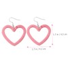 Healeved 2 Pairs Earrings for Women Elegant Dangling Heart Shaped