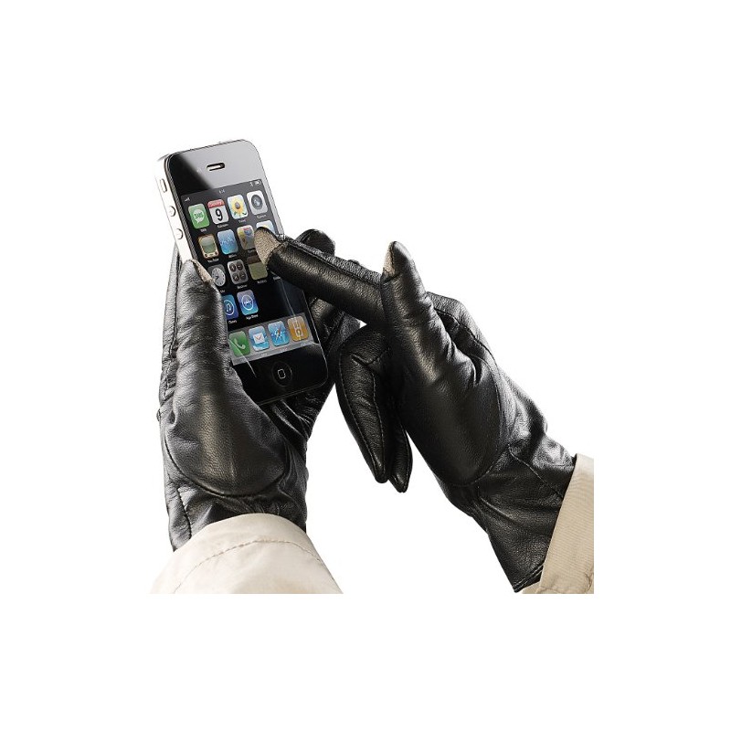 PEARL urban Ladies 'Touch Screen Gloves, Goatskin Leather, Size 6.5