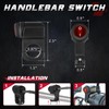 OFFROADTOWN 2 Leads LED Light Bars Wiring Harness Kit w/Motorcycle