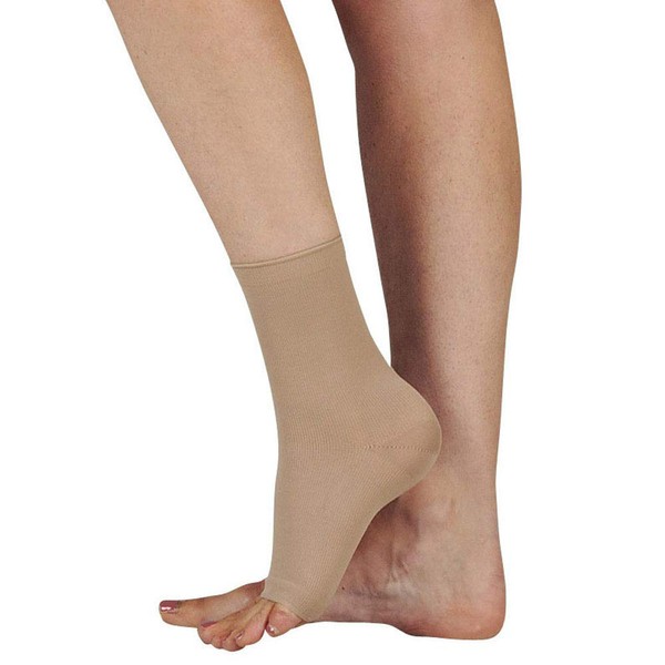 Juzo Basic Anklet Wrap 20-30 mmHg Black & Beige, Unisex