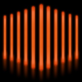 YOFOBU 12 PCS 14 Inch Industry Grade Glow Sticks Bulk Emergency Jumbo Light Sticks Glow in The Dark Bright Large Glow Sticks for Camping,Hiking,Hurricane, Earthquake, Survival Kit Accessories(Orange)