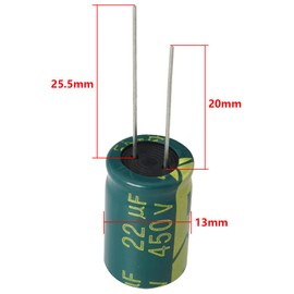 22uF 450V Capacitor FMHXG 10PCS 450V 22UF 14X21 +/-20% -40 to +105 Degree Centigrade Electrolytic Capacitors, 22uF Capacitor,450V Capacitor