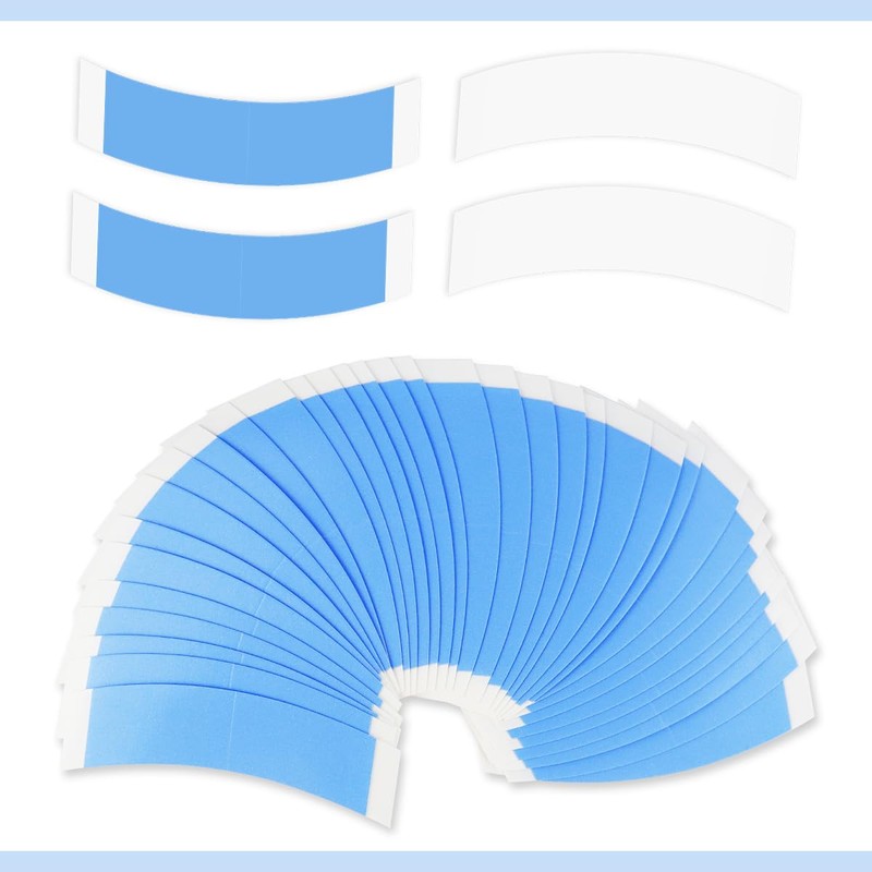 36pcs Blue Wig Tapes for Lace Wigs, Double Sided Waterproof
