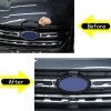 car-attention Gloss Black Front Rear Emblem Badge Logo Trim 2PCS