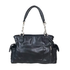 Zzfab Diamond Flower Studded Rhinestone Concealed and Carry Purse