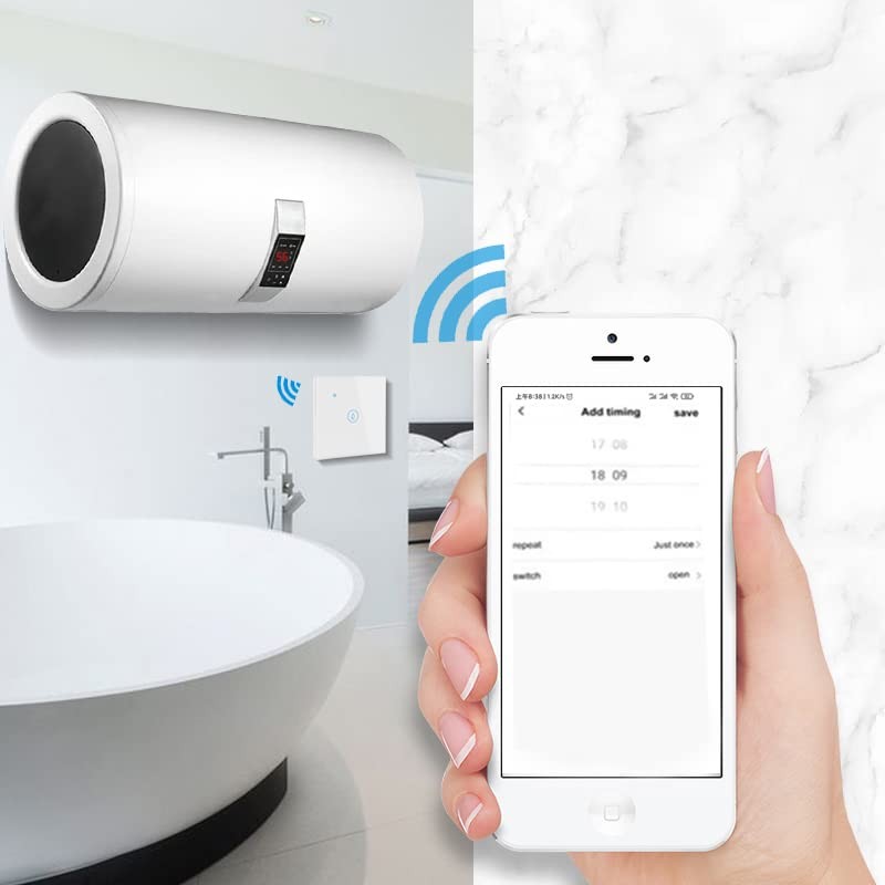 Lancoon Water Heater Switch Wireless APP Voice Sensitive Touch Screen