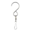 Coideal Swivel Hooks Clips, Staineless Steel Wind Spinner Hanger Crystal