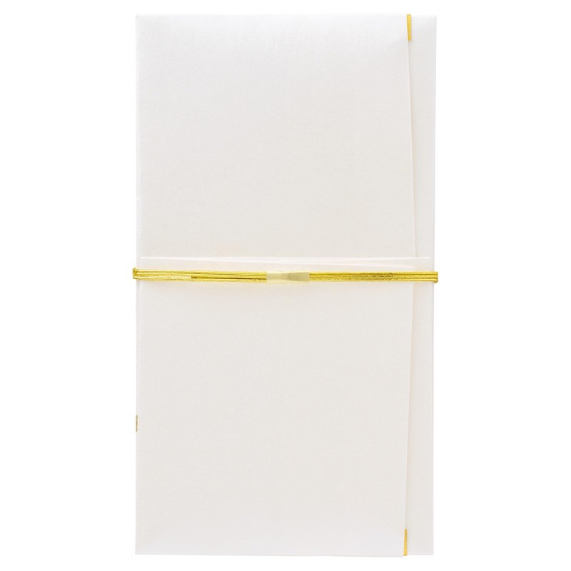 Maruai ceremonial envelope, wedding, silk weave, gold foil stamped, 1