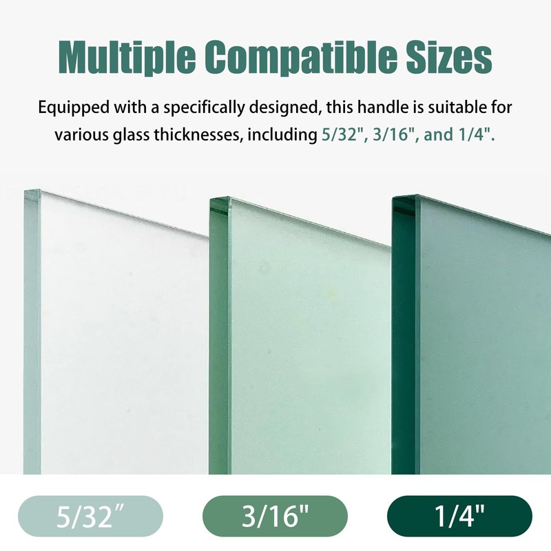 Axfvd RV Shower Door Handle Assembly with Set Screw -