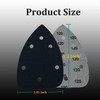 AutKerige Mouse Detail Sander Sandpaper, Triangle Sanding Pads 80 Grit,