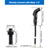 Hygie Rinse Universal Kitchen Sink Faucet Sprayer Head Attachment Compatible