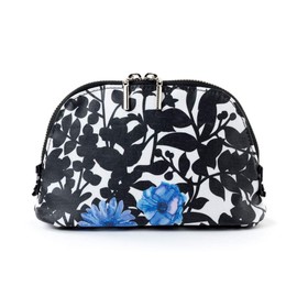 W1002610 Round Pouch (Large) Lily of the Valley Suzuran Botanical Pattern Flower Pattern Cosmetic Pouch Portable Cosmetic Pouch Nylon